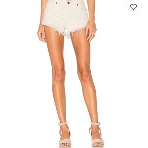 Free People Cut Off Denim Jean Shorts New Size 27